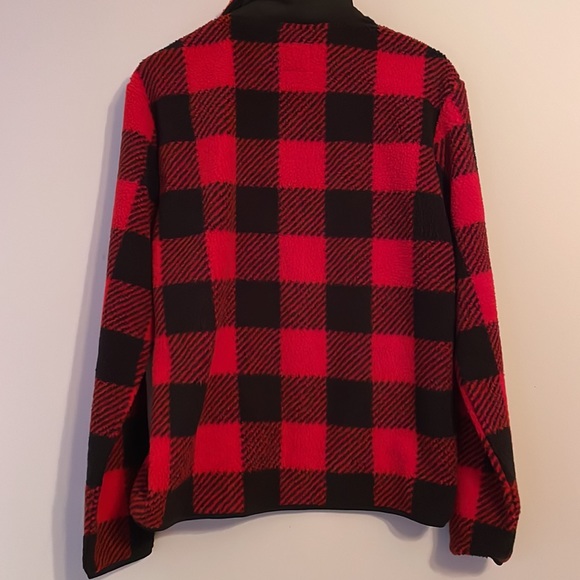 Old Navy NWT Sherpa Buffalo Plaid Pull Over Jacket/Sweatshirt Men’s S Women’s M - Picture 6 of 6